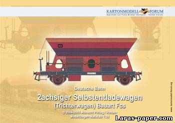 №1401 - 2achsiger Selbstentladewagen [Kartonmodell Forum]