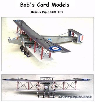 №1875 - Handley Page O/400 [Bob's Card Models]