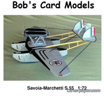 №1882 - Savoia-Marchetti S.55 [Bob's Card Models]