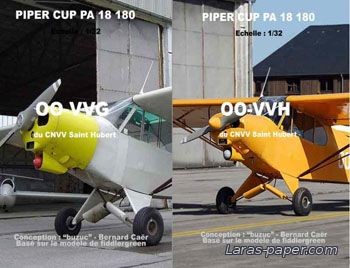 №1911 - Piper Super Cup OO-VVH and OO-VVG [Перекрас Fiddlers green]