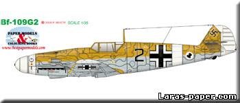 №2177 - Messerschmitt Bf.109-G2 [Bestpapermodels]