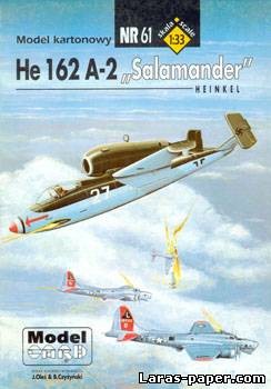 №2161 - Heinkel He-162 A-2 ''Salamander'' [Model Card 061]