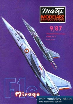 №2379 - Samolot Mirage F.1C [Mały Modelarz 1987-09]