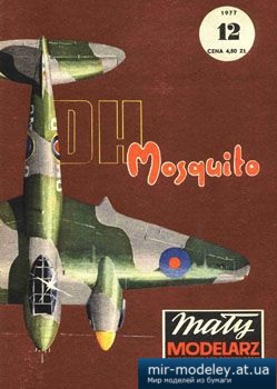 №2584 - Samolot mysliwsko-bombowy D.H. Mosquito [Maly Modelarz 1977-12]