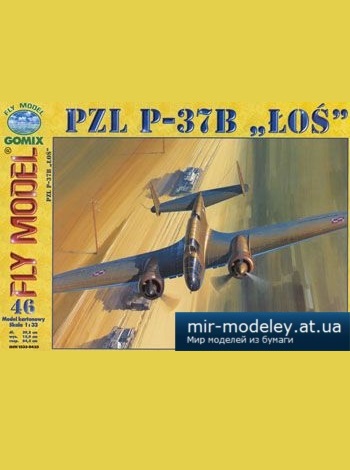 №3089 - Pzl P-37B Los (2е издание) [Fly Model 046]