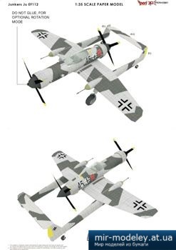 №4156 - Junkers Ju EF112 [Peri Paperhobby]