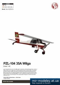 №4185 - PZL-104 35A Wilga [Paper-replika]