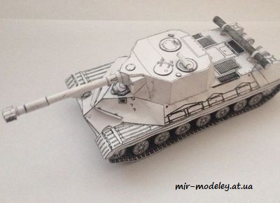 №1160 - Объект 268 на базе танка Т10М (Модель-копия - Бумажные танки) из бумаги