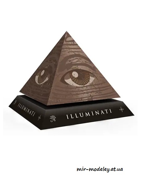 №4402 - Illuminati Pyramid Papercraft (Paper-Replika)
