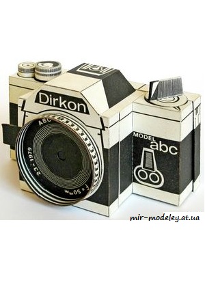 №4708 - Papirovy Fotoaparat Dirkon (ABC 1/1979) из бумаги