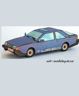 №6699 - Renault Fuego Turbo (ABC 9/1987) из бумаги