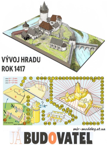 №8197 - Vývoj hradu: Rok 1417 (ABC 17,18,19/2018) из бумаги