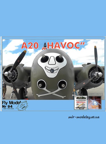 №8845 - Douglas A-20 Havoc (Перекрас Fly Model 094)