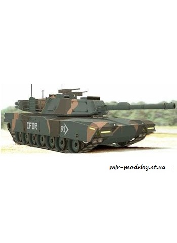 №100 - M1A1 Abrams NATO Camo [Paper-Replika]