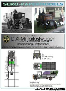 №1069 - Dixi Militarlastwagen 1914 [Sero-Papermodels]