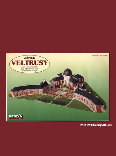 №10384 - Замок Veltrusy (Betexa 128) из бумаги