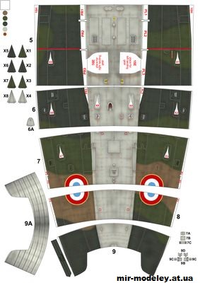 №10359 - Dassault Super Mystère B2 France (YOAVHOZMI - Перекрас Yaron) из бумаги