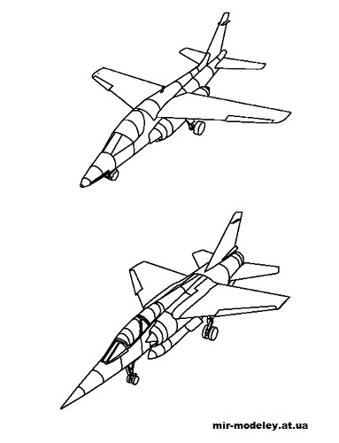 №10306 - Mirage F-1C/B and Alpha Jet (ThaiPaperwork) из бумаги