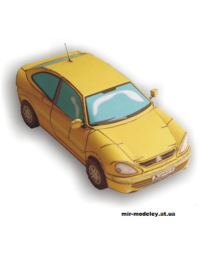 №10415 - Легковой автомобиль Citroen Xsara (Kancho) из бумаги