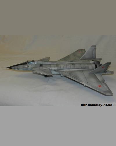 №10481 - МиГ 1.44 / MiG 1.44 (Реставрация Hobby Model 068) из бумаги