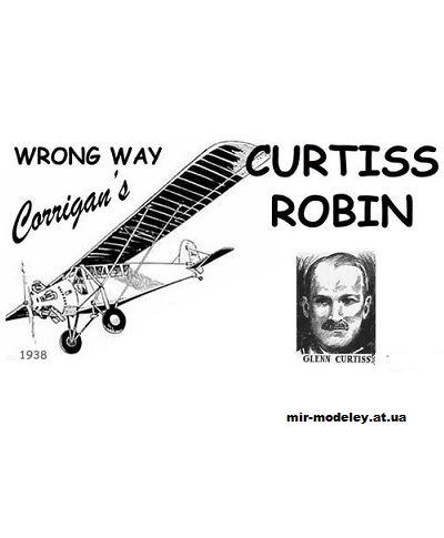 №10578 - Легкий многоцелевой самолет Curtiss Robin (Fiddlers Green) из бумаги