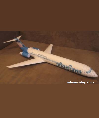 №10587 - McDonnell Douglas MD-80 Allegiant (Fiddlers Green) из бумаги