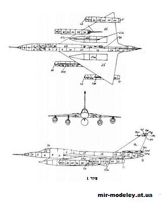 №10524 - B-58 Hustler [IAF Model] из бумаги