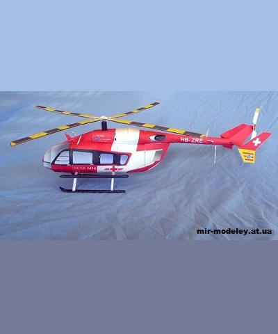 №10541 - Eurocopter EC145T2 (Bob's Card Models) из бумаги