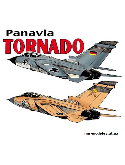 №10660 - Истребитель-бомбардировщик Panavia Tornado IDS (Fiddlers Green) из бумаги