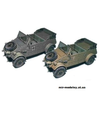 №10899 - Автомобиль Kubelwagen (Fabrizio Prudenziati) из бумаги