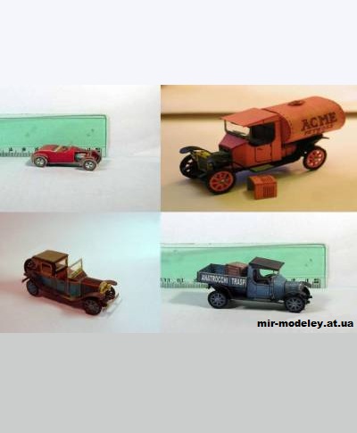 №10883 - Mini Paper Cars (Fabrizio Prudenziati) из бумаги