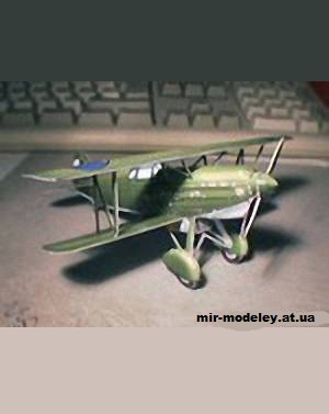 №10904 - Истребитель Avia B-534 (Fabrizio Prudenziati) из бумаги