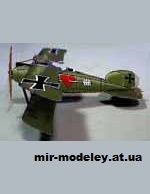 №10901 - Истребитель Albatros D III (6 вариантов окраса) (Fabrizio Prudenziati) из бумаги