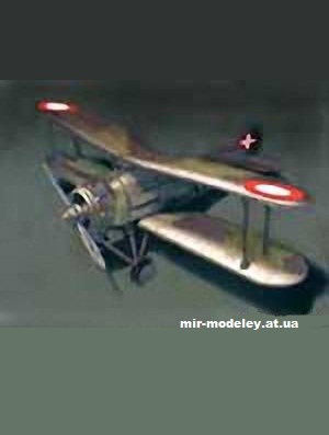 №10923 - Истребитель Gloster Gauntlet (Fabrizio Prudenziati) из бумаги