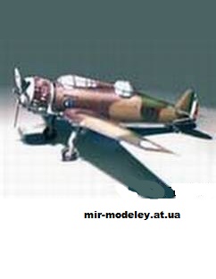 №10906 - Истребитель Breda Ba 65 k14 (Fabrizio Prudenziati) из бумаги