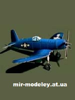 №10938 - Истребитель Vought F4U-Corsair (Fabrizio Prudenziati) из бумаги