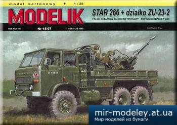№1185 - Star 266 + ZU-23-2 [Modelik 2007-15]