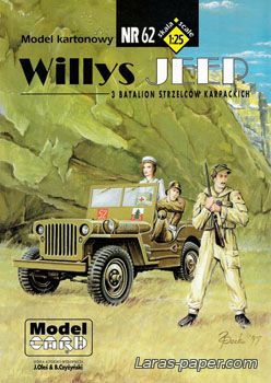 №1183 - Willys Jeep model MB [Model Card 062]