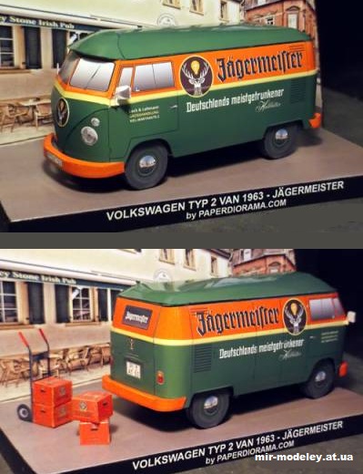 №11364 - VW Jagermeister (Paperdiorama) из бумаги