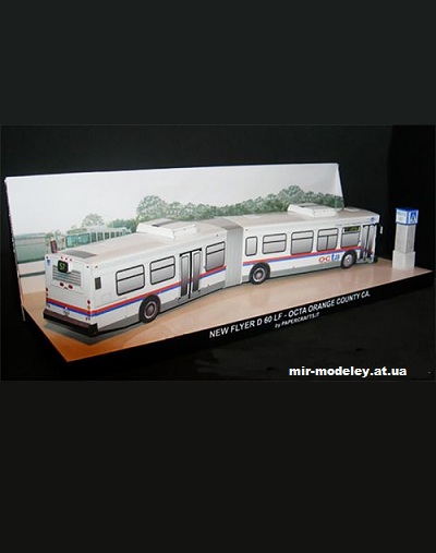 №11363 - Городской автобус New Flyer D 60 LF Octa (Paperdiorama) из бумаги