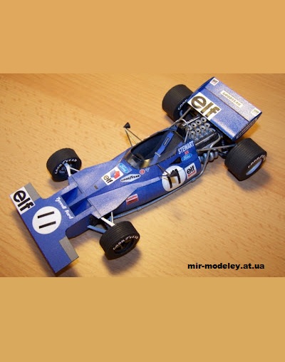 №11687 - Tyrrell 001 Ford J. Stewart Monaco GP (1971) (Spinler 24) из бумаги