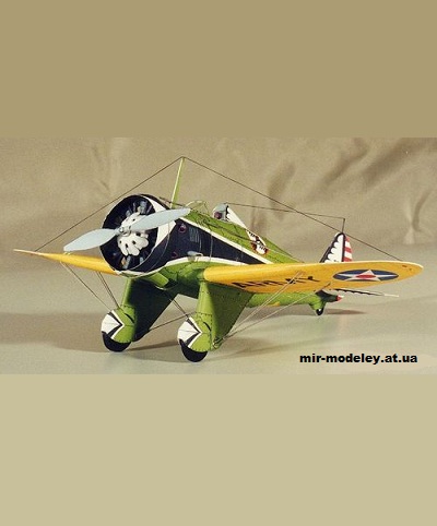 №11652 - Истребитель Boeing P-26 Peashooter (Digital Navy) из бумаги