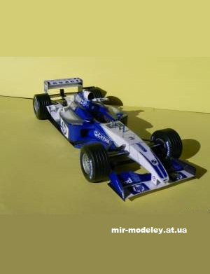 №11692 - Болид Williams FW25 - Juan Pablo Montoya (2003) [Spinler 048] из бумаги