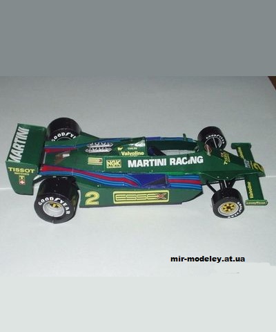 №11715 - Болид Lotus 79 Martini GP Monaco C.Reutemann [Spinler 102] из бумаги