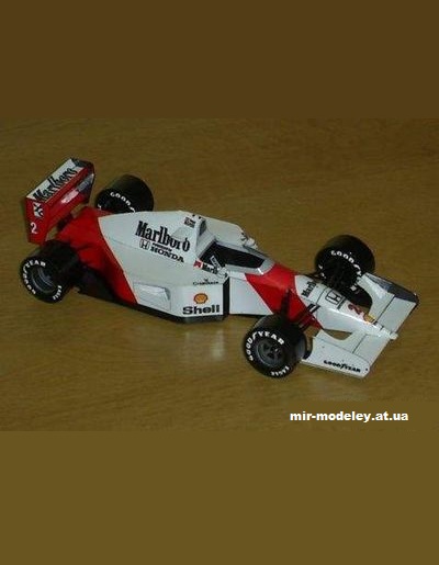 №11707 - Болид McLaren MP4 7A 1992 [Spinler 097] из бумаги