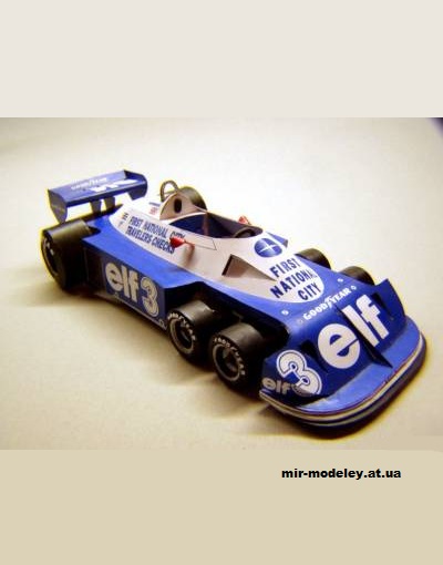 №11739 - Болид Tyrrell-Ford P34 Brazilian GP 1977 [Spinler 095 / PKAA] из бумаги