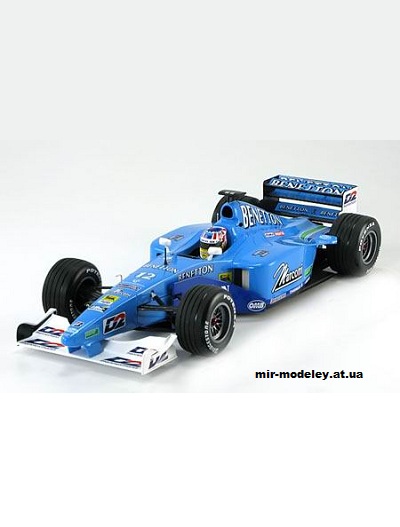 №11731 - Болид Benetton-Playlife B200 2000 [ABC / Spinler 007] из бумаги
