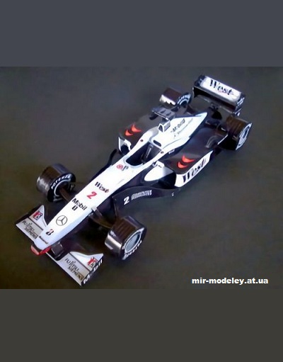 №11706 - Болид McLaren Mercedes MP4-15 [Spinler 002] из бумаги