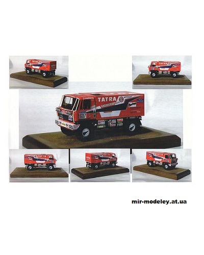 №11889 - Раллийный грузовой автомобиль Tatra 815 4x4 Dakar 1988 (Spida Models) из бумаги