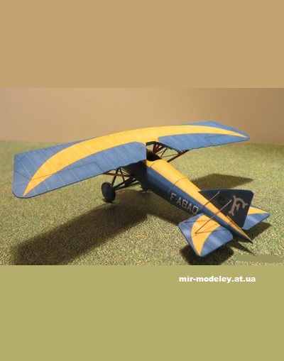 №11837 - Истребитель Morane Saulnier AI (Criquet) из бумаги